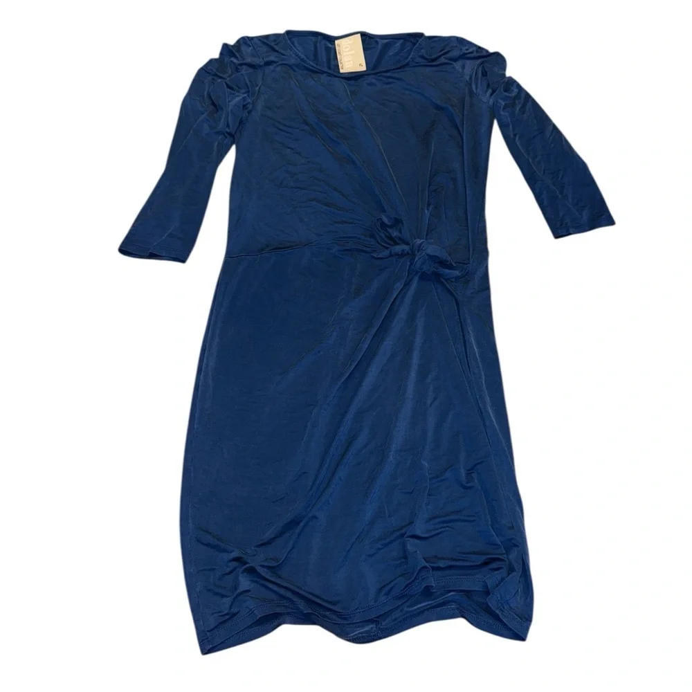 Anthropologie Dress Dolan Sanibel Jersey Stretch Knit Side Knotted Mini … - Picture 2 of 4